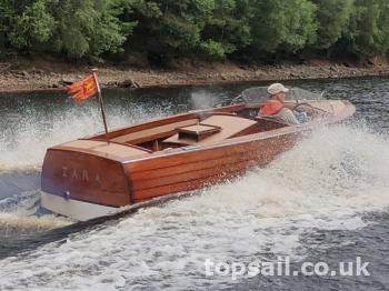 For Sale -  1950 Italian Motor Launch/Speedboat & Trailer